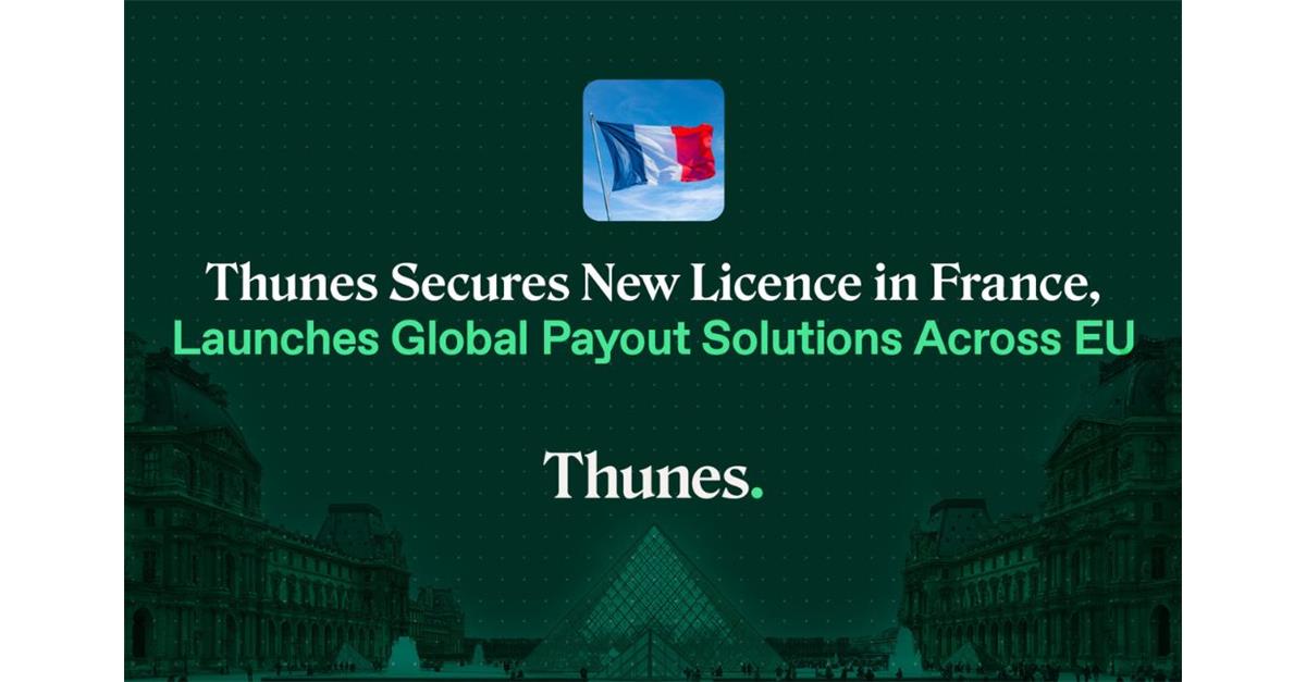 Thunes has been granted a new Payments Institution licence by the Autorité de Contrôle Prudentiel et de Résolution (ACPR) in France.