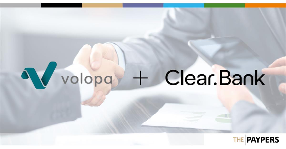 UK-based Volopa has announced its partnership with ClearBank in order to accelerate the expansion of its product portfolio for SME clients. 