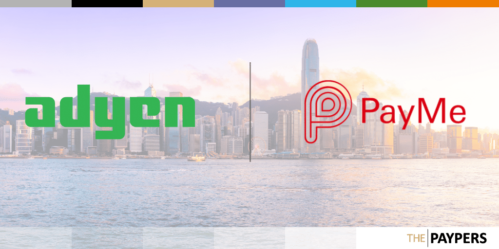  Adyen has become an acquirer for PayMe by HSBC in Hong Kong.