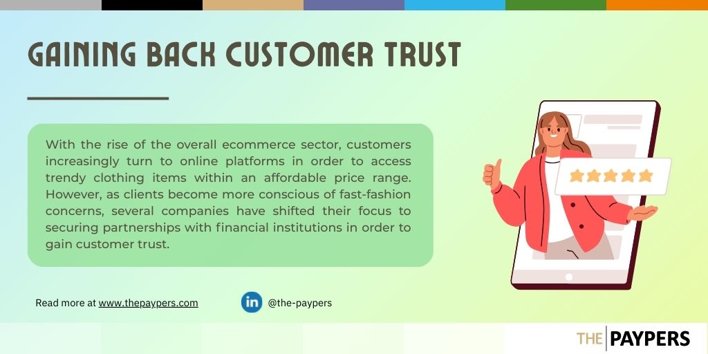 Fast fashion brands partner with PSPs to gain consumer trust