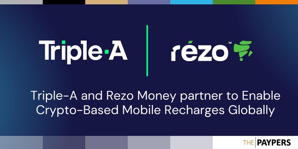 Triple-A and Rezo Money partner to enable crypto-based mobile recharges globally. 