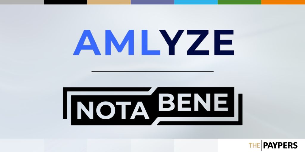 Regtech company AMLYZE has announced a new partnership with Notabene, a platform specialising in detecting high-risk crypto activity.