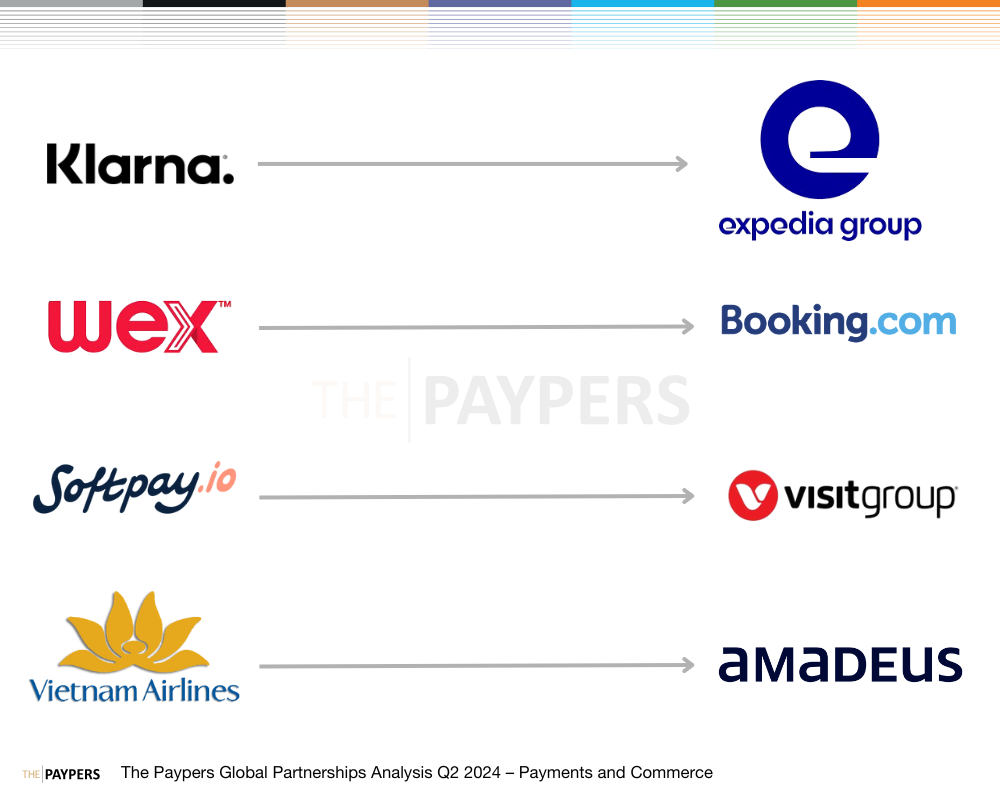 With respect to our previous reporting focusing on the partnerships that took place in Q2 2024 within the banking and fintech segment, this analysis zeroes in on the payments and commerce industry.