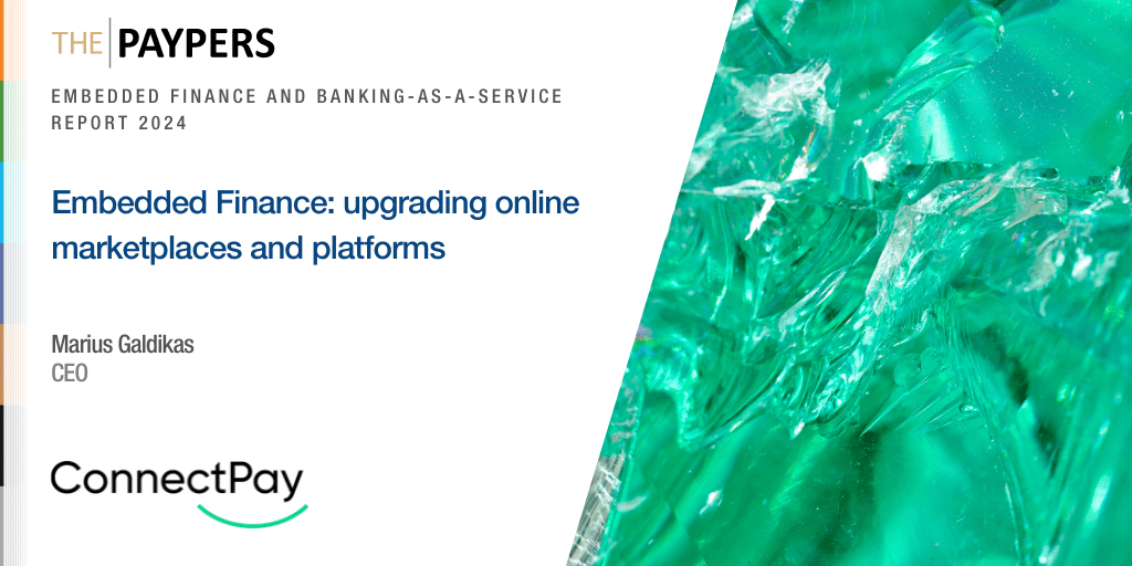 Embedded Finance: upgrading online marketplaces and platforms